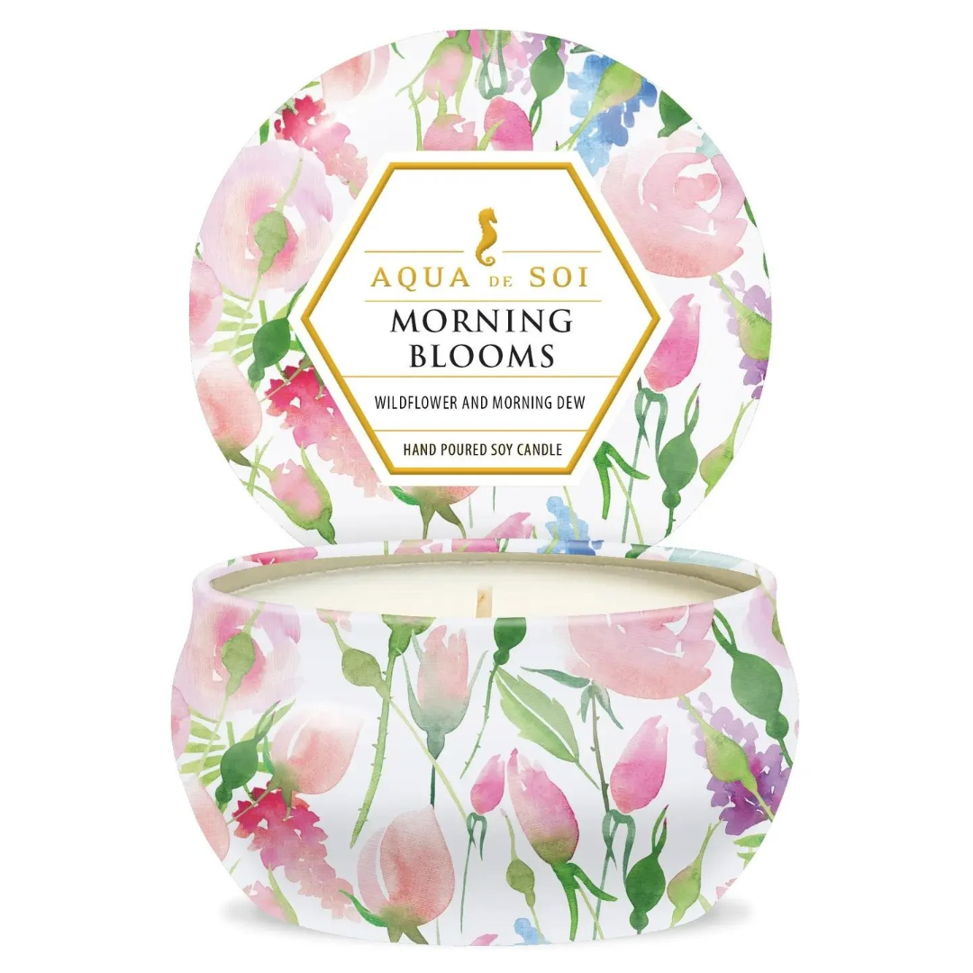 Aqua de SOi 9oz Morning Blooms Travel Tin Candle