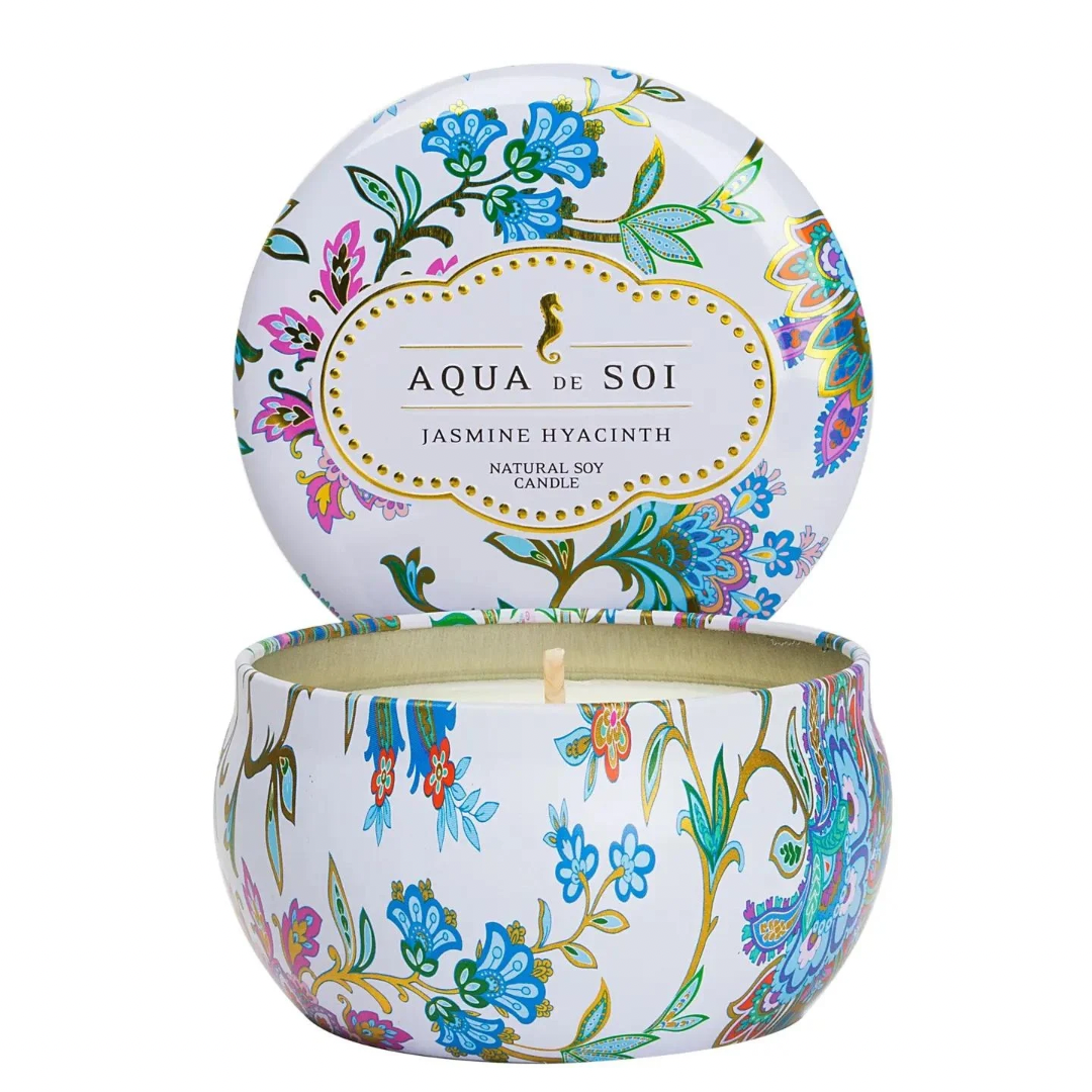 Aqua de SOi Jasmine Hyacinth 9oz Travel Tin Candle