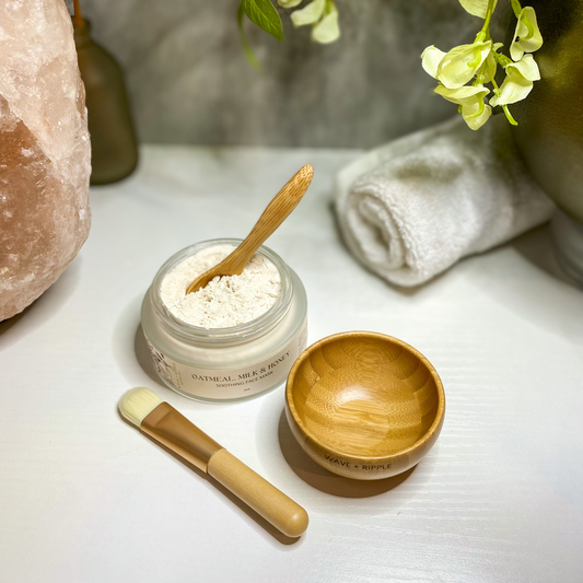 Oatmeal, Milk & Honey Soothing Face Mask & Bamboo Bowl Set