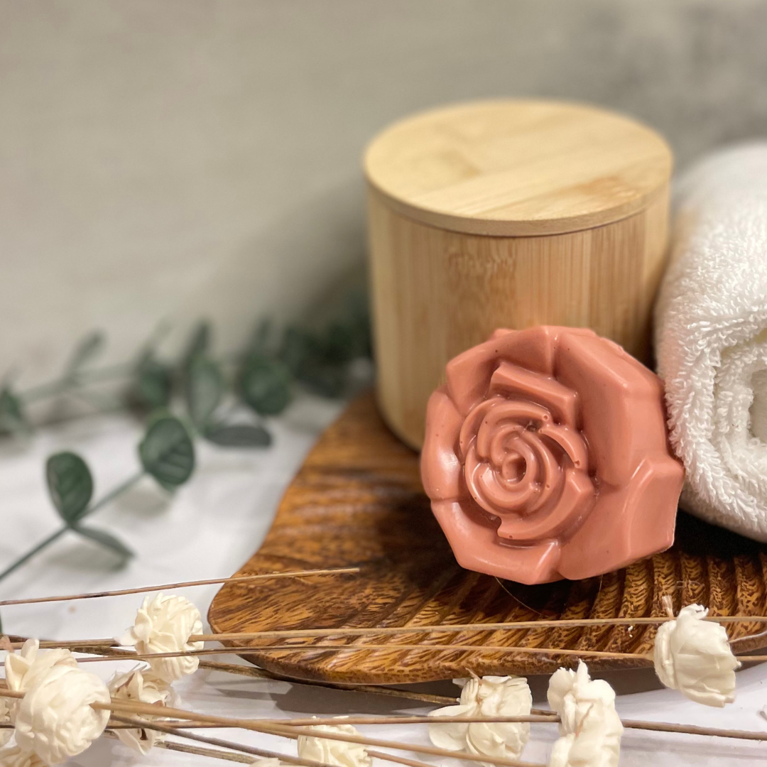 Rose Kaolin Clay Shea Cleansing Face Soap