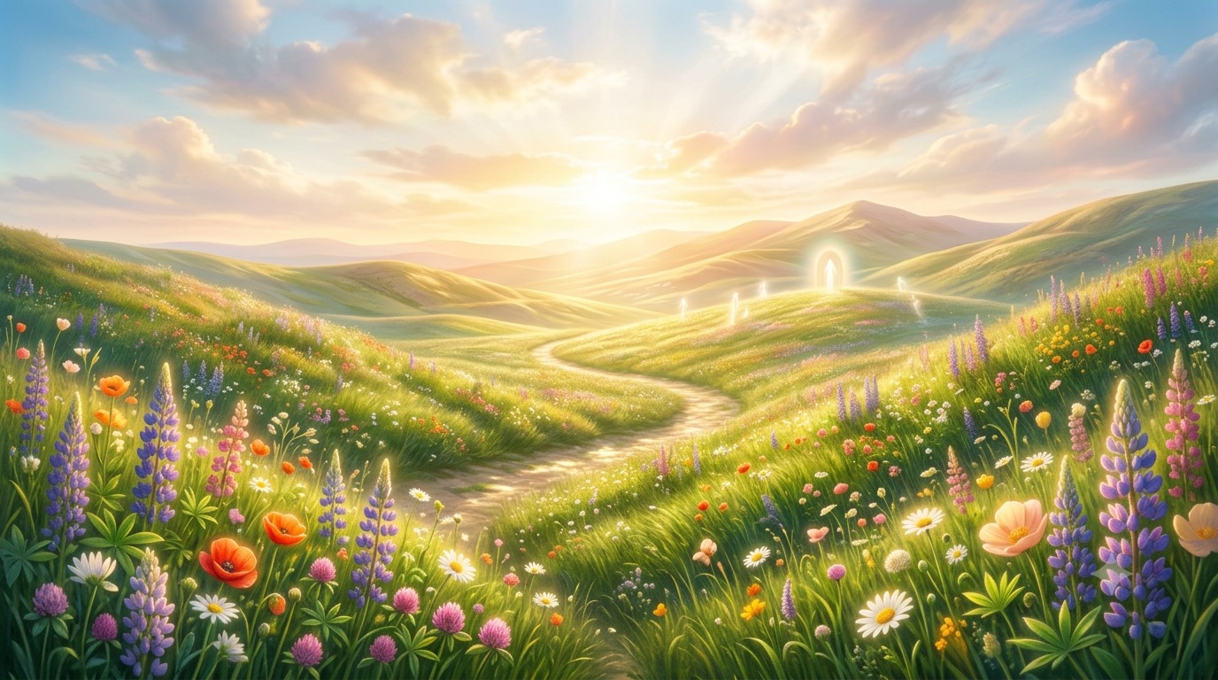 vivid landscape described in near-death experience visions of heaven