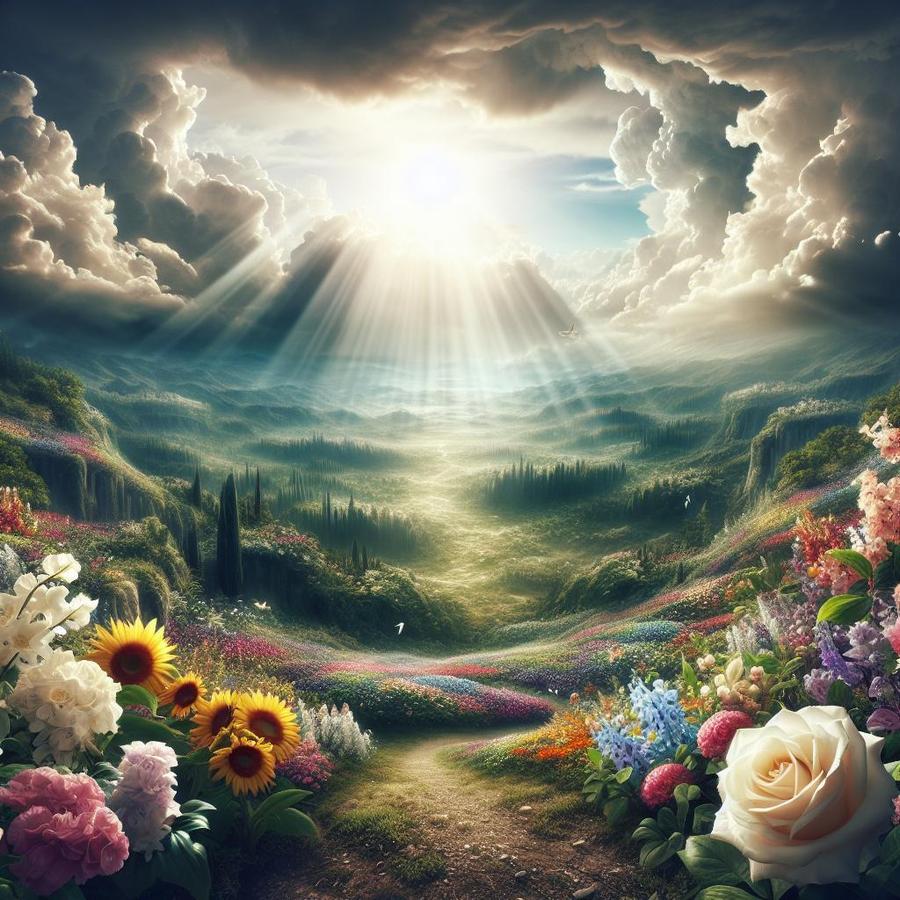 vivid landscape described in near-death experience visions of heaven